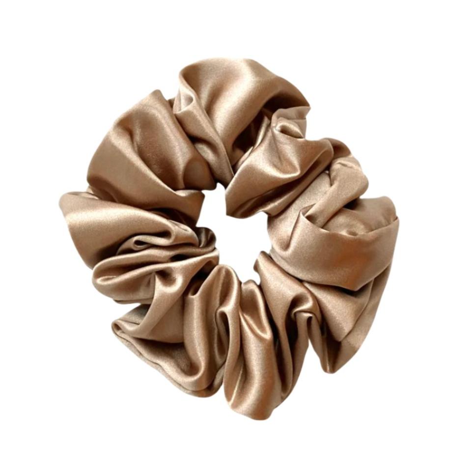Silk Scrunchie in Liquid Gold