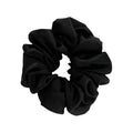 Silk Scrunchie in Onyx Noir